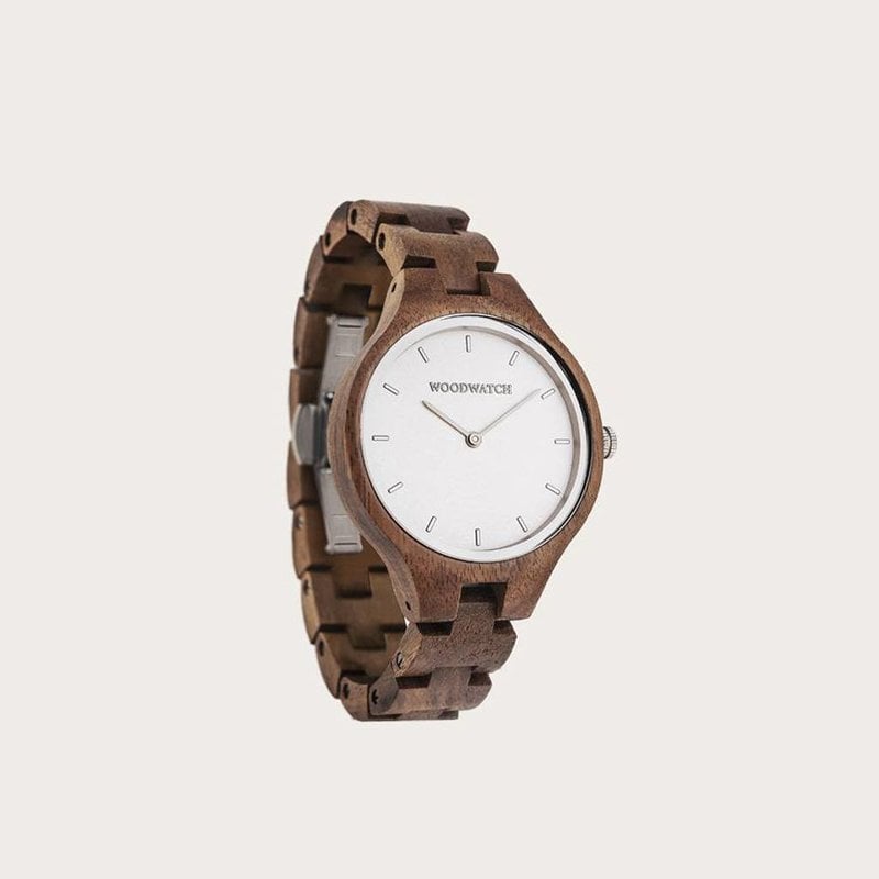 The AURORA Collection breaths the fresh air of Scandinavian nature and the astonishing views of the sky. This light weighing watch is made of Asian Acacia wood, accompanied by a light stainless-steel dial with silver details.The watch is available with a