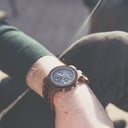 Prepare for adventure with our fully featured, hand-crafted Chronograph wrist watch. This premium design watch features a 45mm walnut case, black stainless steel dial and a SEIKO VD54 movement. The unique new strap combines sustainable walnut wood and bla