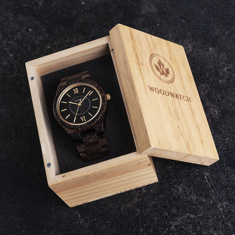 The ultimate sustainable watch. Our SOLAR watches contain a solar cell to convert any type of light into electricity, meaning you don’t ever have to replace a battery or think about charging your watch. The GRAND SOLAR Neutron is made of Wenge Wood from E