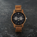 The CLASSIC Collection rethinks the aesthetic of a WoodWatch in a sophisticated way. The slim cases give a classy impression while featuring a unique a moonphase movement and two extra subdials featuring a week and month display. The CLASSIC Maverick is m