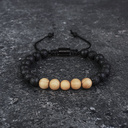 Our handmade Pinewood Volcanic Beads Bracelet features a combination of 8mm Pinewood and Volcanic beads. This bracelet is adjustable and fits most wrist sizes. This bracelet is adjustable and fits most wrist sizes. The perfect accessory to go with any Woo