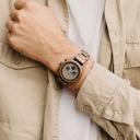 The CHRONUS Collection features a classic SEIKO VD54 chronograph movement, scratch resistant sapphire coated glass and stainless steel enforced strap links. Made from American Walnut Wood and handcrafted to perfection. All featuring a 42mm diameter case,