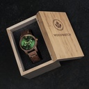 The CLASSIC Collection rethinks the aesthetic of a WoodWatch in a sophisticated way. The slim cases give a classy impression while featuring a unique a moonphase movement and two extra subdials featuring a week and month display. The CLASSIC Hunter is mad