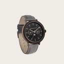 The ELEMENT Collection is comprised of four unique designs in the WoodWatch range, showcasing a combination of 316 stainless steel and wood. The 41mm diameter Brushed Iron Walnut Grey watch features our characteristic moonphase movement and two subdials t