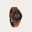 The CLASSIC Collection rethinks the aesthetic of a WoodWatch in a sophisticated way. The slim cases give a classy impression while featuring a unique a moonphase movement and two extra subdials featuring a week and month display. The CLASSIC Maverick is m