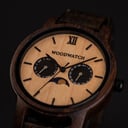 The CLASSIC Collection rethinks the aesthetic of a WoodWatch in a sophisticated way. The slim cases give a classy impression while featuring a unique a moonphase movement and two extra subdials featuring a week and month display. The CLASSIC Outland is ma