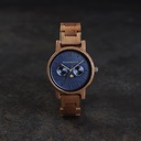 The CLASSIC Collection rethinks the aesthetic of a WoodWatch in a sophisticated way. The slim cases give a classy impression while featuring a unique a moonphase movement and two extra subdials featuring a week and month display. The CLASSIC Surfer is mad