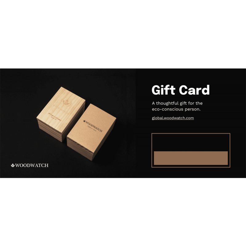 Leave the gift choosing up to them and still get all the gift kudos. A digital gift card from WoodWatch is a thoughtful gift for anyone from hard-to-shop-for-loved-ones to those far away. The best part? Three trees will be planted on your behalf with your