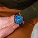 The ELEMENT Collection is comprised of four unique designs in the WoodWatch range, showcasing a combination of 316 stainless steel and wood. The 41mm diameter Cobalt Acacia Jet watch features our characteristic moonphase movement and two subdials to displ