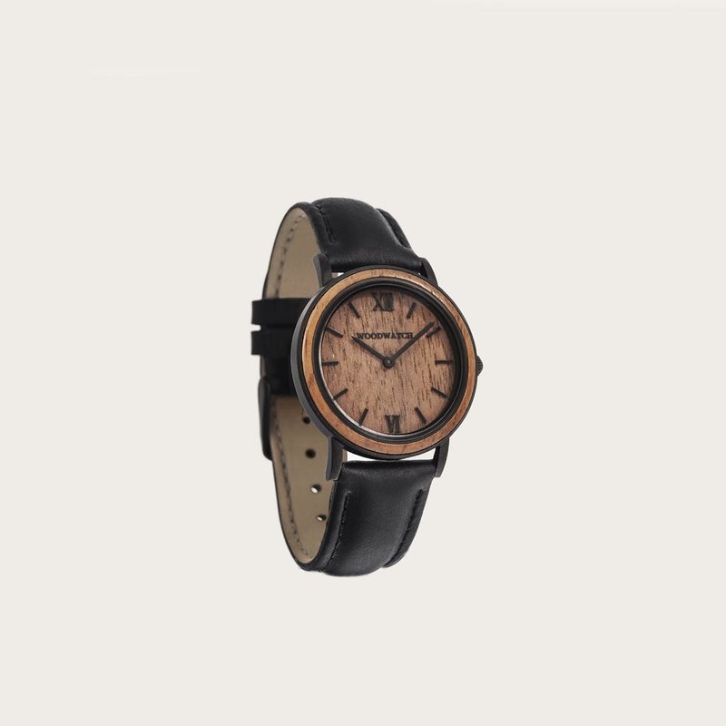 A combination of unique materials with a minimal design to create a timeless look. Each design features a combination beautifully grained wood and genuine leather straps. Inspired by todays women around the world, the globetrotter, the traveller, the entr