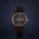 The CLASSIC Collection rethinks the aesthetic of a WoodWatch in a sophisticated way. The slim cases give a classy impression while featuring a unique a moonphase movement and two extra subdials featuring a week and month display. The CLASSIC Dark Sailor i