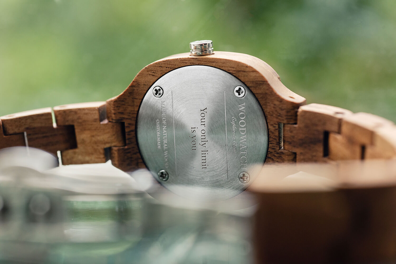 personalized wooden watch with engraving