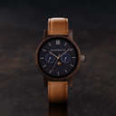 The CLASSIC Collection rethinks the aesthetic of a WoodWatch in a sophisticated way. The slim cases give a classy impression while featuring a unique a moonphase movement and two extra subdials featuring a week and month display. The CLASSIC Mariner is ma