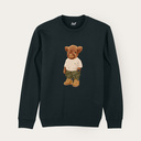 Soft unisex long-sleeved sweater with a round neck. Made of 85% organic cotton and 15% recycled polyester, featuring a full body Harvey print.