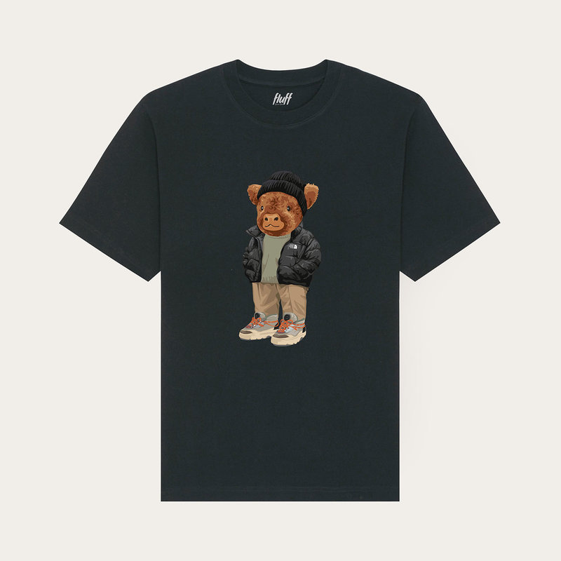 Premium heavyweight unisex short-sleeved T-shirt with a round neck, made of 100% organic cotton and featuring full body Harvey print.