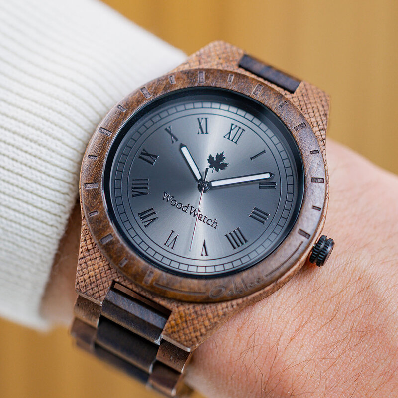 That first instinct and lust for a new adventure. This is the idea that brought the ORIGINAL Collection to life. Hand-carved wooden watches that celebrate the raw aspects of nature, which provide the world its beauty. Each model makes a statement and a gr