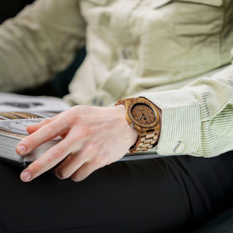 That first instinct and lust for a new adventure. This is the idea that brought the ORIGINAL Collection to life. Hand-carved wooden watches that celebrate the raw aspects of nature, which provide the world with its beauty. Each model makes a statement and