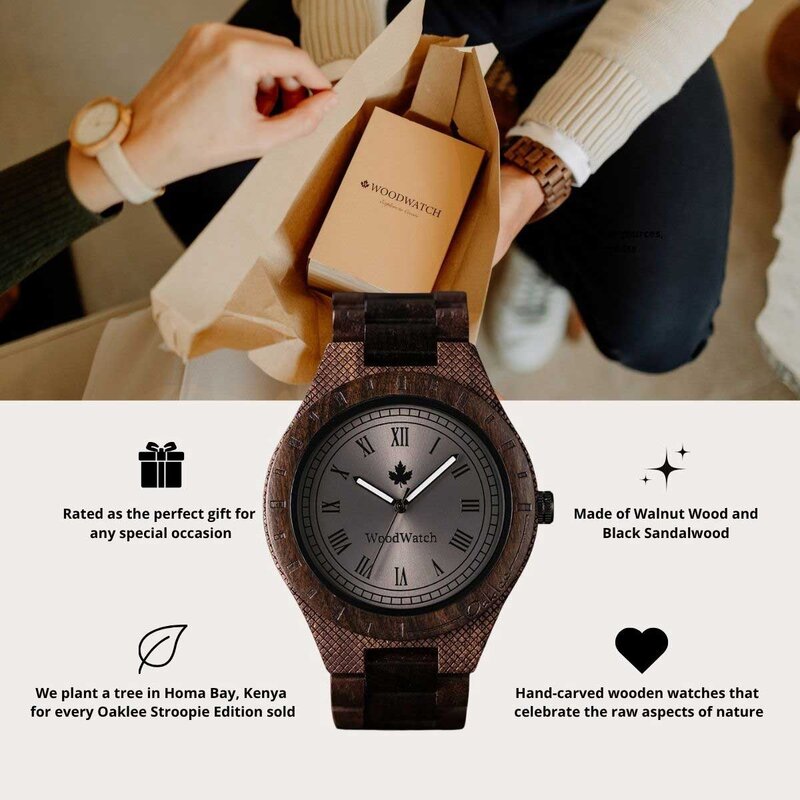 That first instinct and lust for a new adventure. This is the idea that brought the ORIGINAL Collection to life. Hand-carved wooden watches that celebrate the raw aspects of nature, which provide the world its beauty. Each model makes a statement and a gr