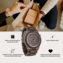 That first instinct and lust for a new adventure. This is the idea that brought the ORIGINAL Collection to life. Hand-carved wooden watches that celebrate the raw aspects of nature, which provide the world with its beauty. Each model makes a statement and