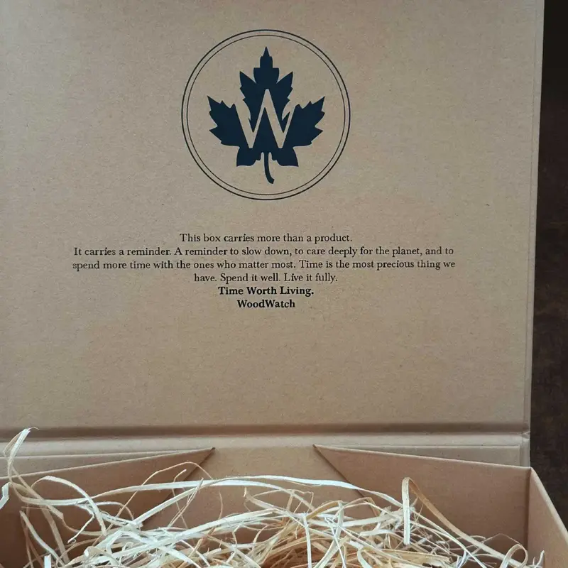 Are you gifting a WoodWatch and want to make it stand out? Add the Gift Box!