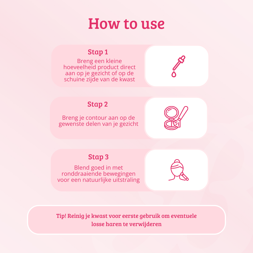 Soft Pink & Gold Small Angled Contour Brush