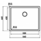 Hotspot Titanium RVS spoelbak (50 x 40 cm)