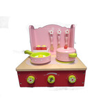 houten fornuis roze opklapbaar