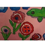 Schilderij kleurrijke bloemen