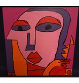 Schilderij portret galja