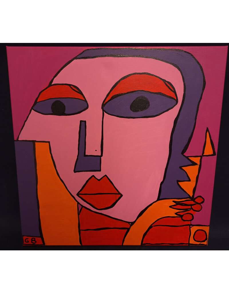 Schilderij portret galja