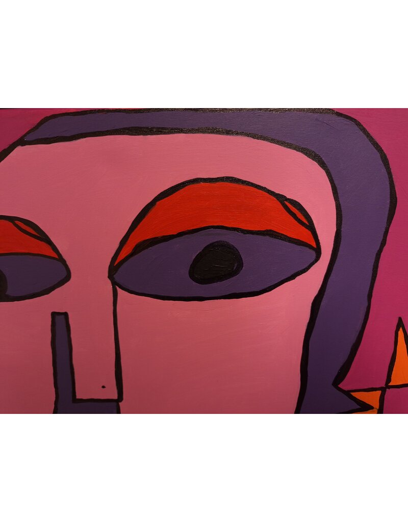 Schilderij portret galja