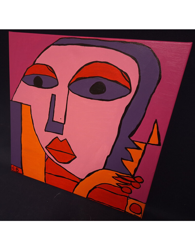 Schilderij portret galja