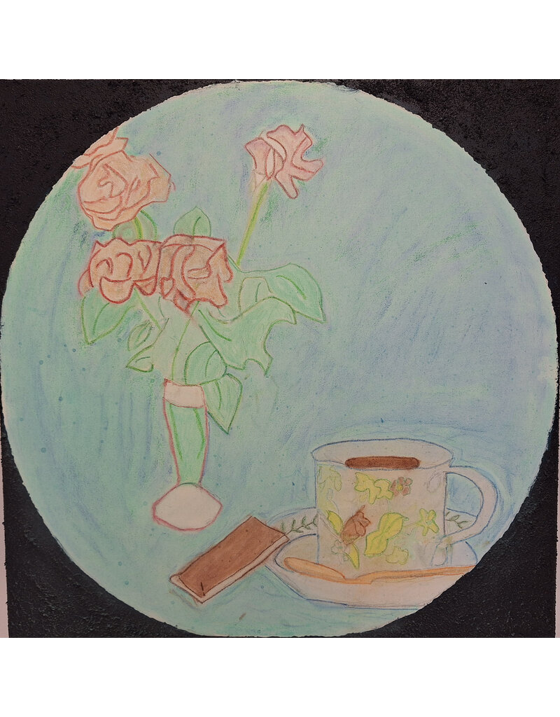 Schilderij rozen desiree