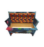 Houten gekleurde bank
