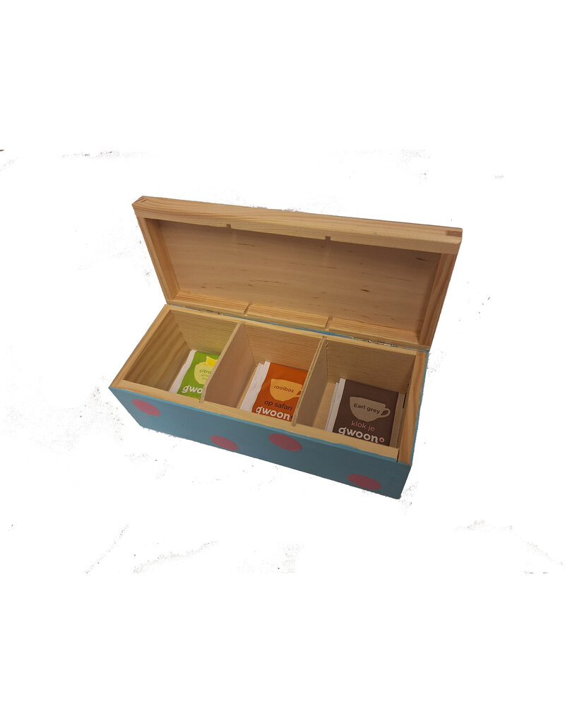 Houten theedoos