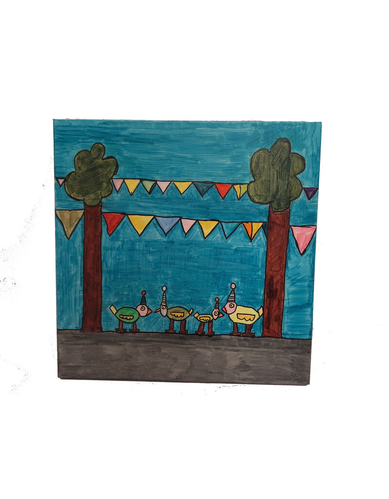 Schilderij chantal feest