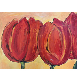 Schilderij unieke tulpen