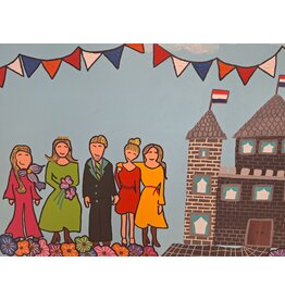 Schilderij koningsdag