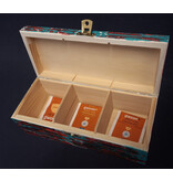 Beschilderde theedoos