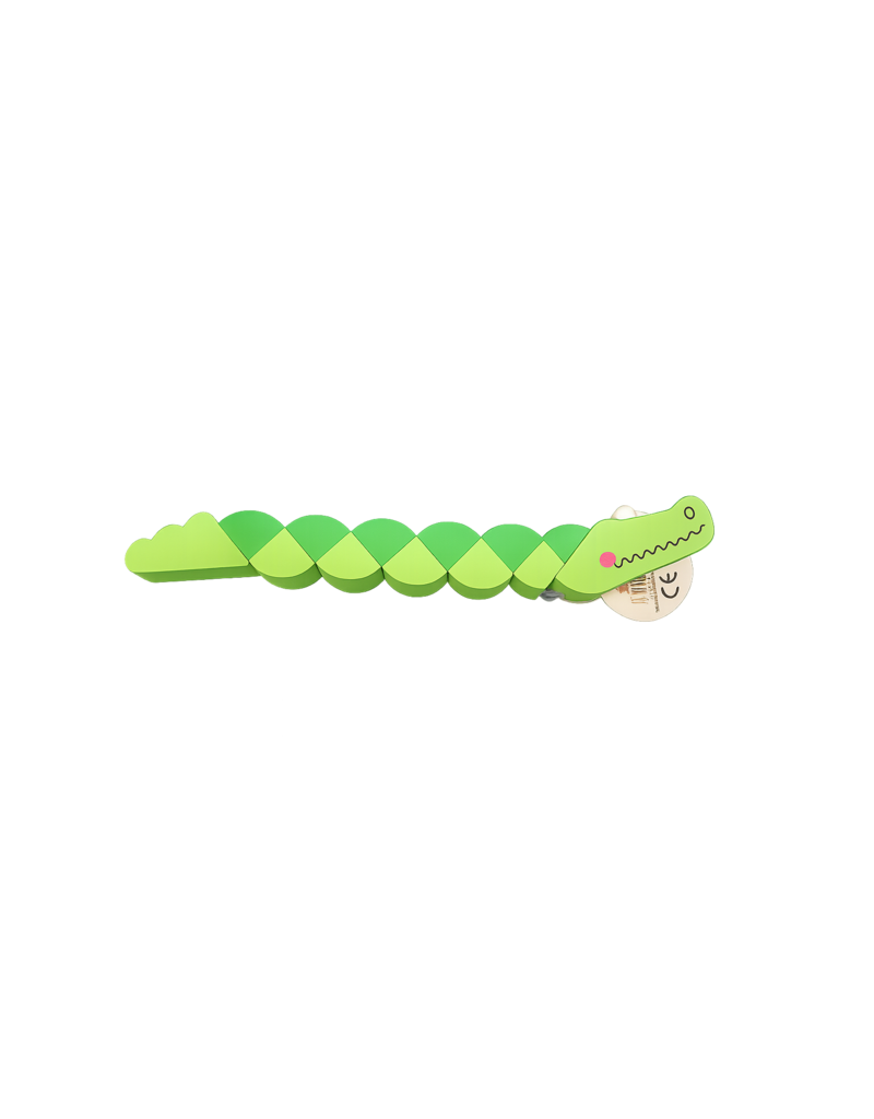 Houten groene krokedil