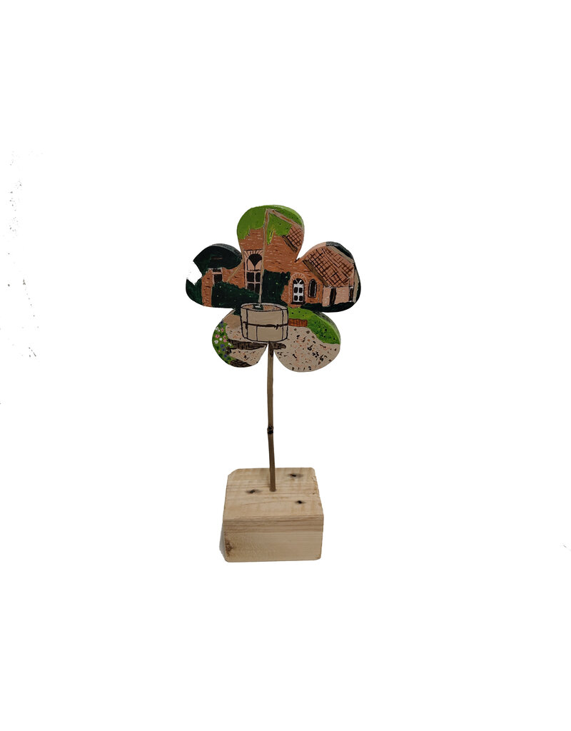Houten bloem