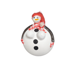 Dikke dame middel sneeuwpop