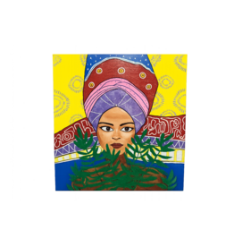 Schilderij afrikaanse dame