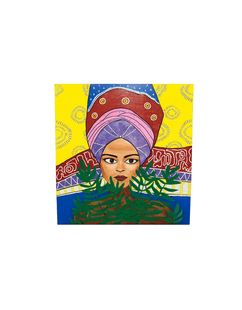 Schilderij afrikaanse dame