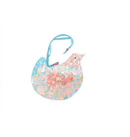 Houten vogel kleurrijk