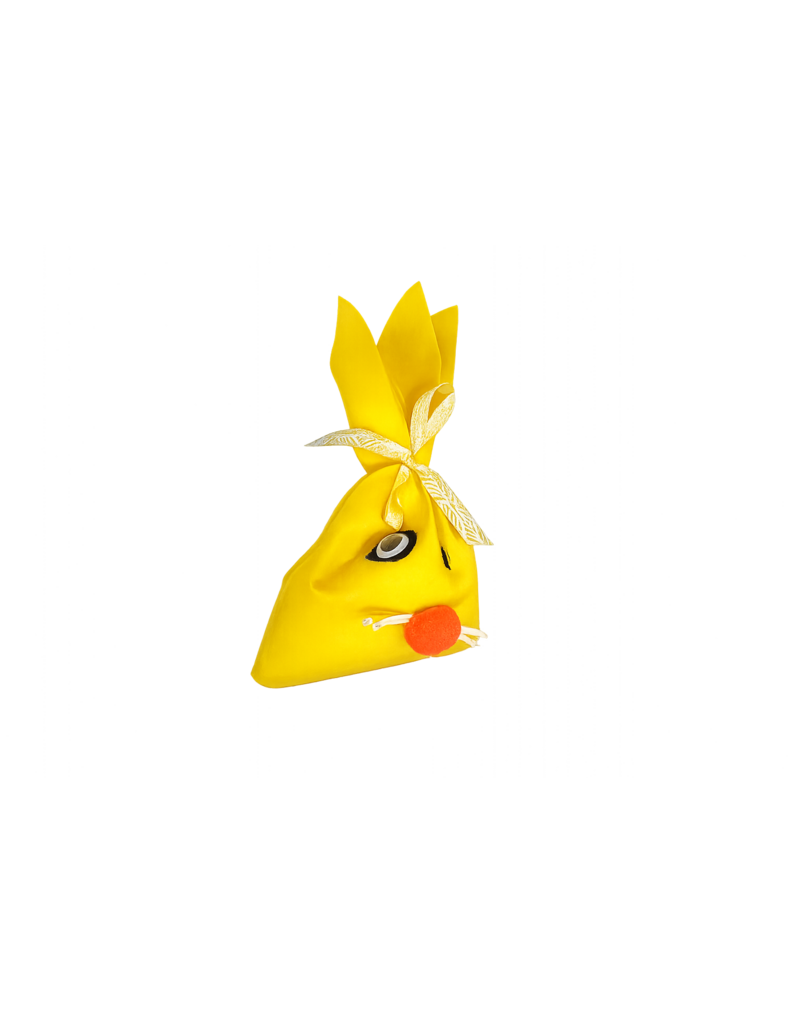 Paaszakje met chocoladeeitjes