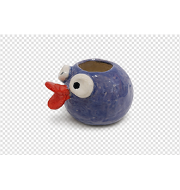 Keramieke eend  paars