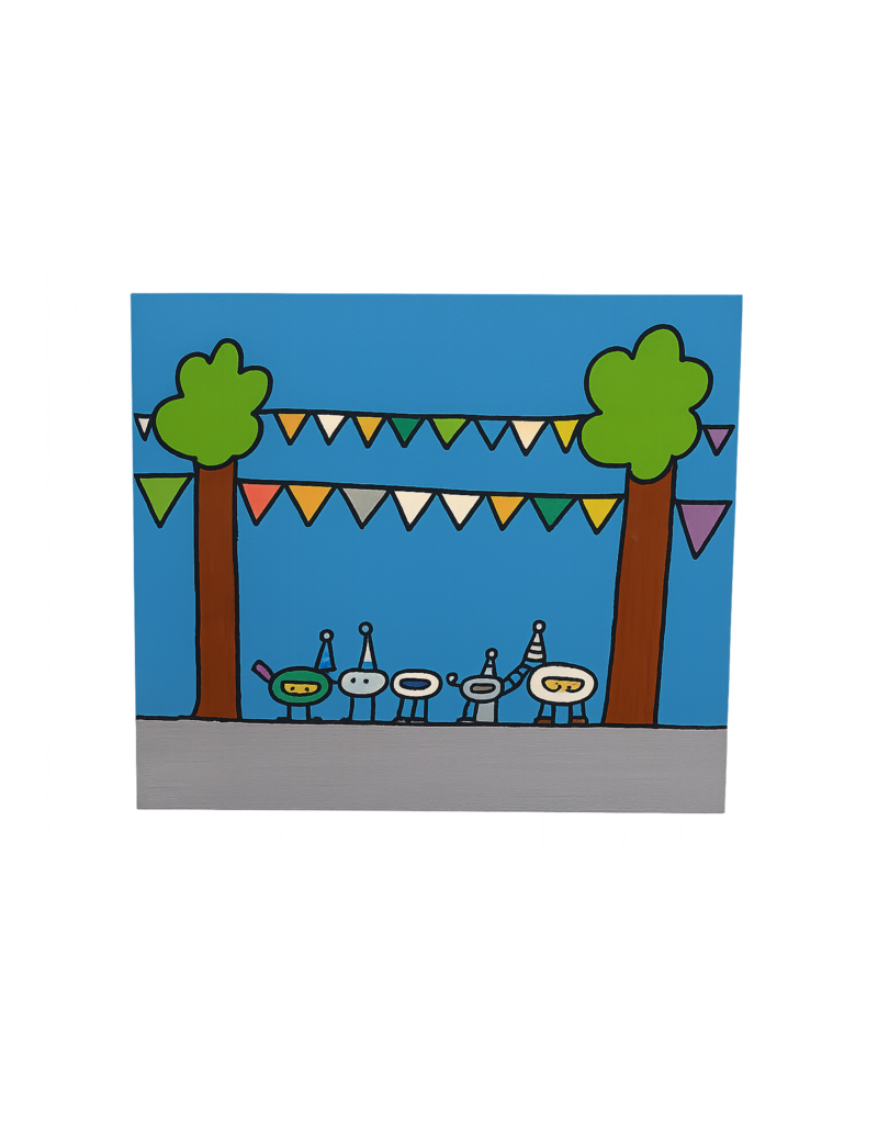 Schilderij Feest - Chantal