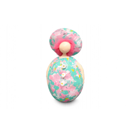 Dikke dame eivormig  met hoedje