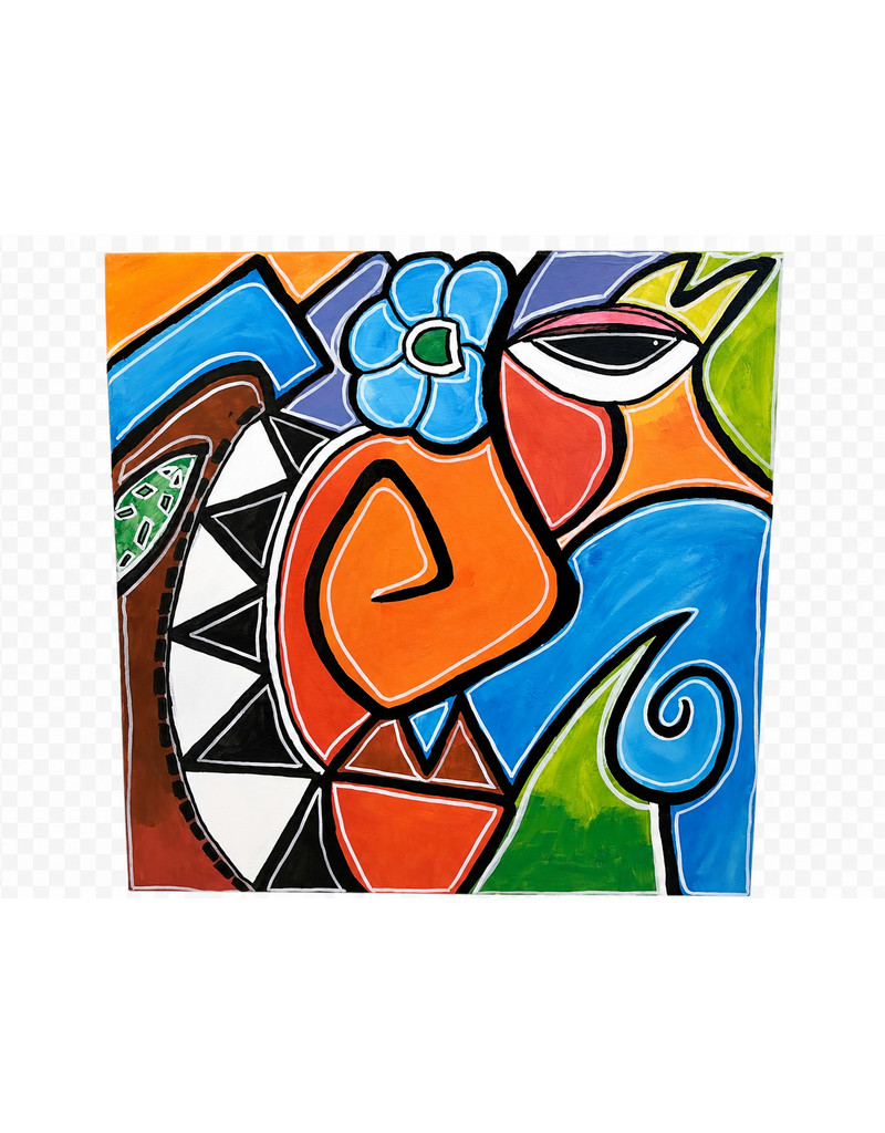 Schilderij het oog - Lieke